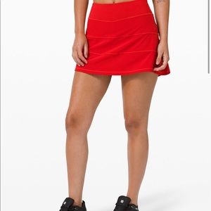 Lululemon Pace Rival Skirt * Tall in RED